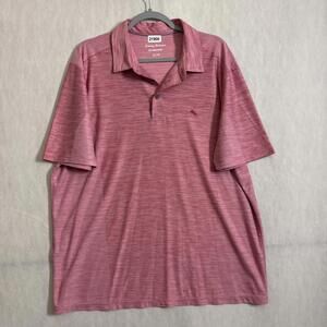 Tommy Bahama Men's Size XL Red Short Sleeve ISLANDZONE  Polo Shirt